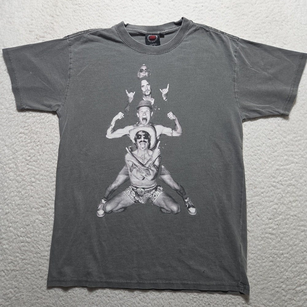 Red Hot Chili Peppers T-shirt Men's Small Faded Gray Unlimited Love 2022 Tour